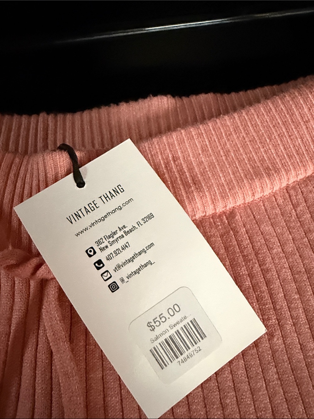 Beulah Ribbed  Slacks - Pink - Picture 3 of 4